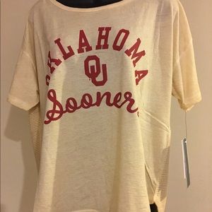 Oklahoma Sooners reversible tee by Alyssa Milano